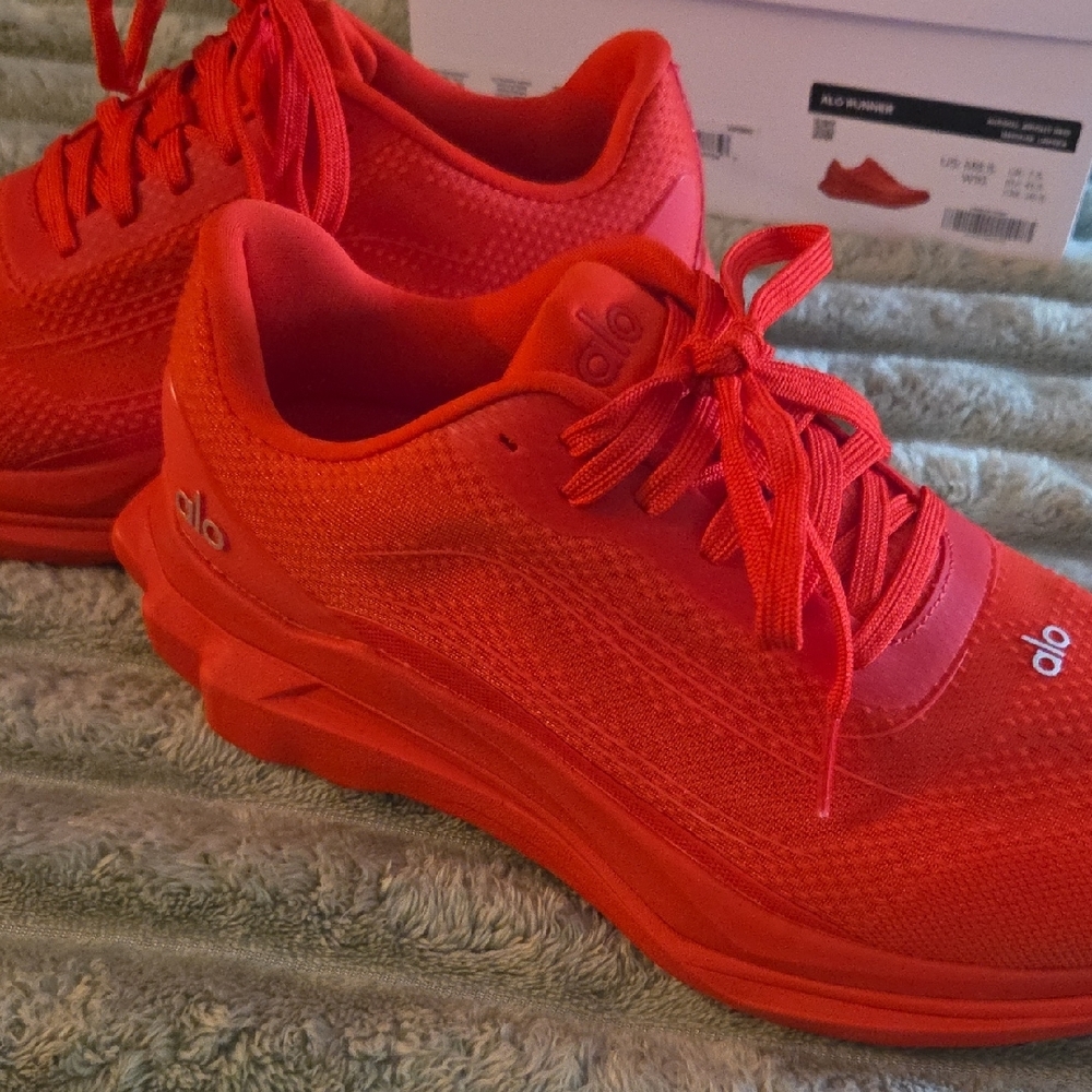 ALO Red Runner Sneakers NWB! Sold Out Online! - Picture 5 of 6